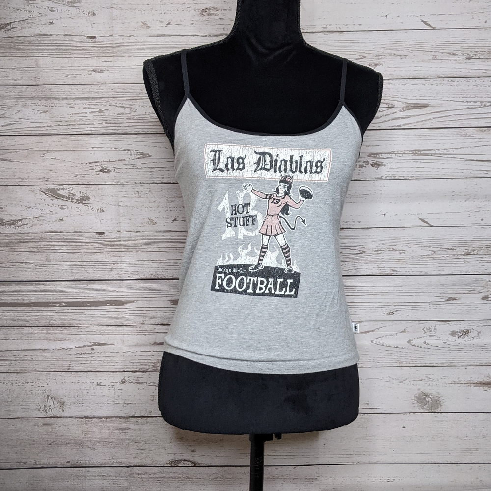lucky brand • y2k las diablas lucky 13 crop top